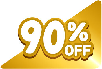 Golden Corner 90% OFF Sale Tag
