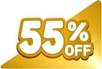 Golden Corner 55% OFF Sale Tag
