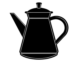 Coffee Pot silhouette vector illustration