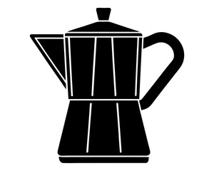 Coffee Pot silhouette vector illustration