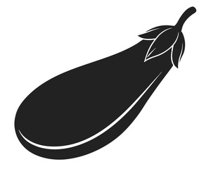 Eggplant silhouette vector illustration