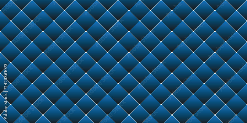 Poster abstract geometric blue background with square shape pattern