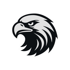 Vector Eagle Head Logo – Bold and Modern Mascot Design