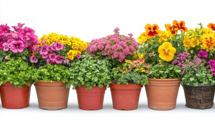 Vibrant Garden Center Display of Colorful Plants