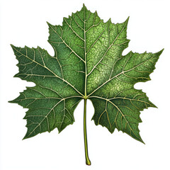 Fototapeta premium oak leaf isolated on white