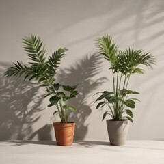 Obraz premium palm tree in a pot