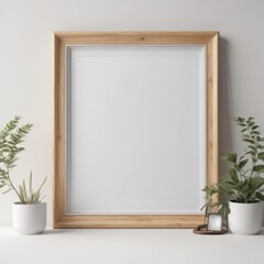 Stylish photo frame collage mockup on white background, inspiration, flatlay