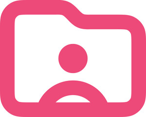 Folder User Outline And Fill Icon