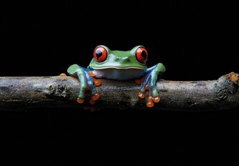 red eyed tree frog