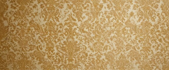 Opulent gold & cream damask wallpaper, intricate texture , decorative, royal