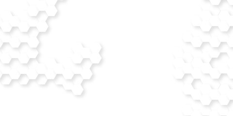 Background with hexagons . Abstract background with lines . white texture background . hexagon abstract background. Surface polygon pattern with glowing hexagon paper texture and futuristic business