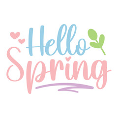 Hello spring Svg