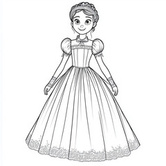 girl in a dress