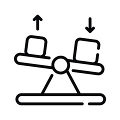 A customizable line style icon of force balance experiment