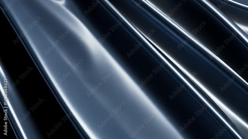 Poster sleek black fabric with smooth folds and waves creates shiny texture, enhancing depth and design, ma