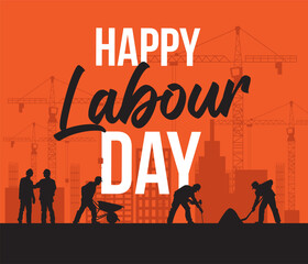 May 1st May Happy Labour Day design