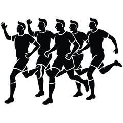 Team Celebrating Victory