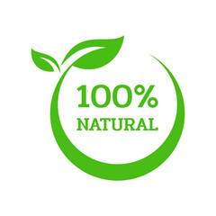 Green natural symbol logo vector
