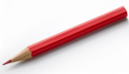 red pencil isolated on white
