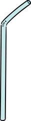 Illustration of glass straw
