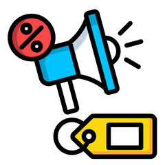 Promotional Campaign  Icon Element For Design