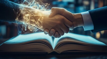 Strategic alliance through knowledge exchange, a digital handshake concept