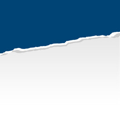 Navy blue torn paper for writing title labels