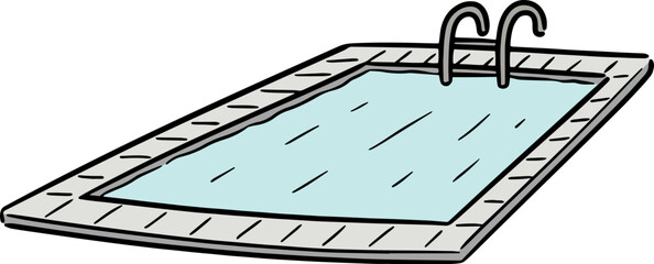 Illustration of swimming pool
