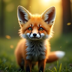 The puppies are walking around beautifully in the flower garden.