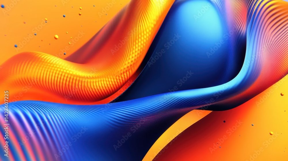 Poster colorful abstract background with vibrant swirls and fluid patterns offering a dynamic artistic expe