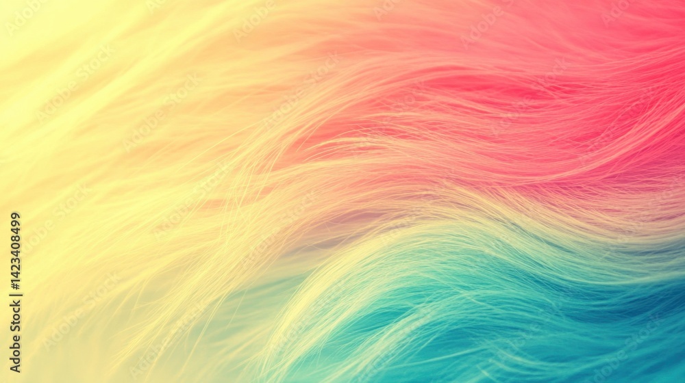 Aufkleber elegant and colorful background featuring a soft feather pattern creating a serene and artistic atmo