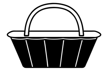 Picnic Basket silhouette vector illustration