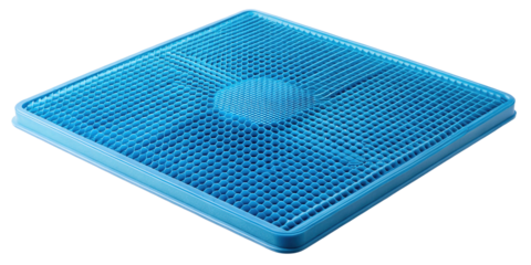 Ergonomic Blue Gel Seat Cushion Pad for Pressure Relief and Comfort