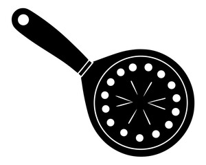 Pizza Cutter silhouette vector illustration