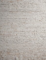 Obraz premium Weathered white brick wall, rough texture, grunge details, brickwork, urban