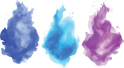 A collection of colorful hand-painted brush set.