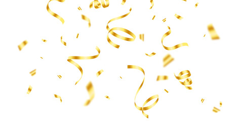 golden confetti background for festival decoration vector illustration