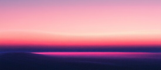 A vibrant, abstract landscape painting of a sunset over a serene horizon.