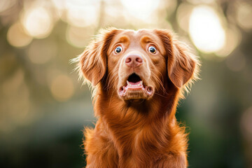 Generative AI image of a beautiful dog with large ears and expressive face