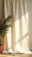 Beige linen backdrop, soft natural light shadows Bohemian wedding vibe , elegant, background, golden hour