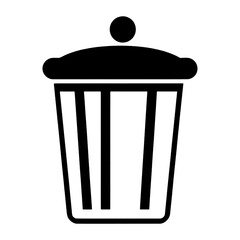 trash can icon isolated PNG transparent