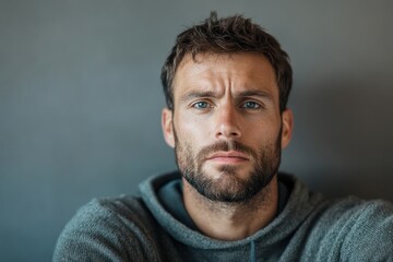 Fototapeta premium Mental Barriers Blocking a Man’s Path to Emotional Intimacy