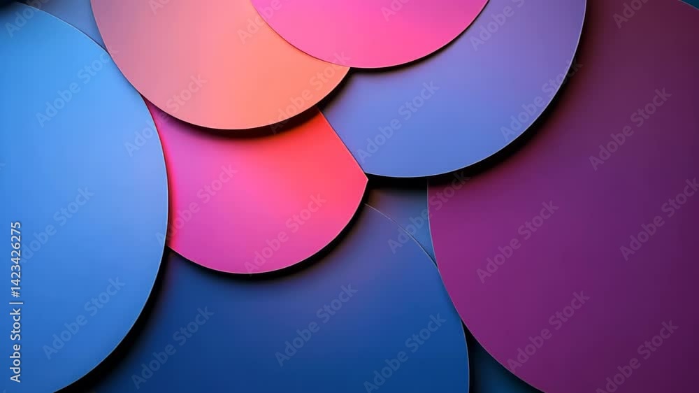 Poster vibrant interplay of colors and shapes creating an artistic harmony in a whimsical design backdrop f