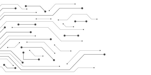 Abstract background with technology circuit board texture. Electronic motherboard illustration. Communication and engineering concept. Vector illustration