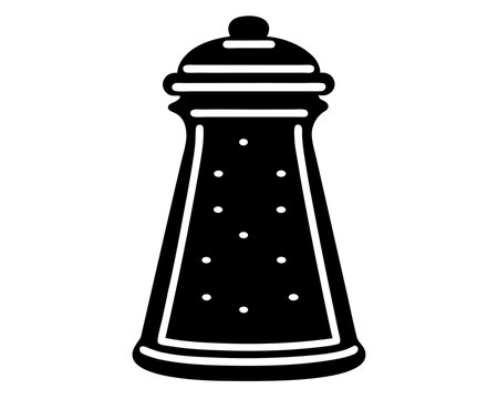 recommend clip art: Salt Shaker silhouette vector illustration