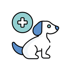 Veterinary Service vector icon stock illustration