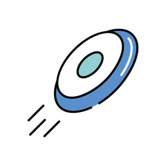 Frisbee vector icon  stock illustration