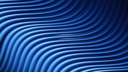 Obraz premium 3d abstract blue light wave background