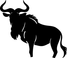 vector illustration of a bull