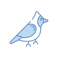 Bird vector icon stock illustration